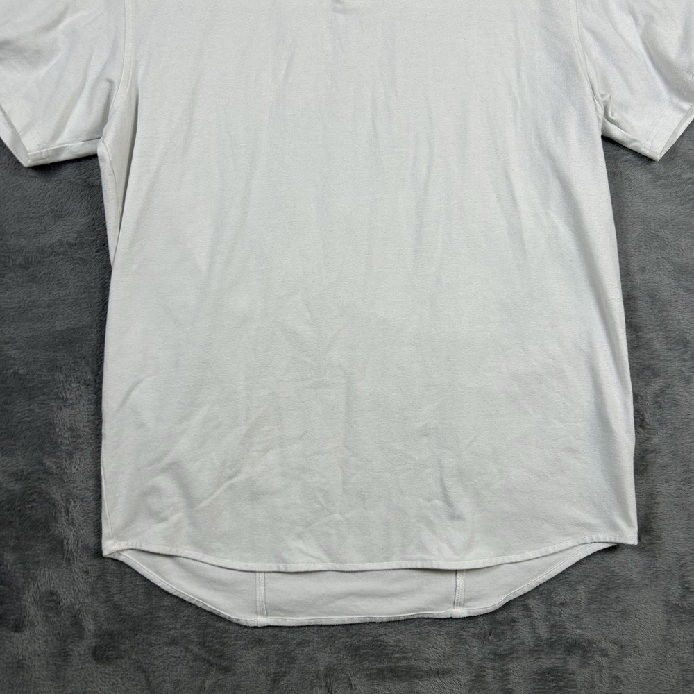 Western Rise Men's M White Short Sleeve Polo Golf Shirt Cotton Blend Stretch - Picture 3 of 14